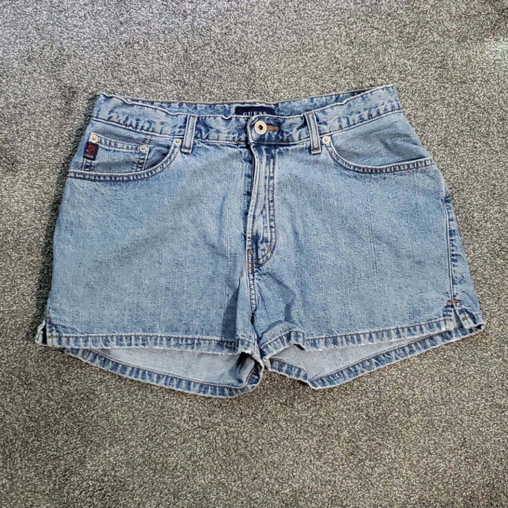 Guess Light Blue Denim Shorts